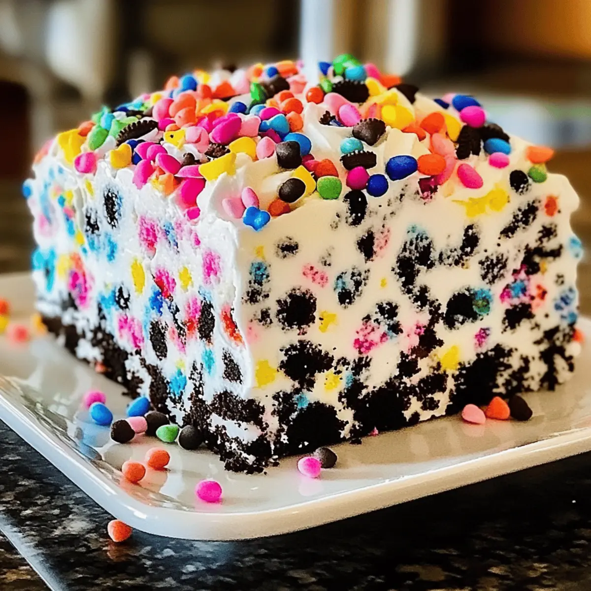 Funfetti Oreo Icebox Cake