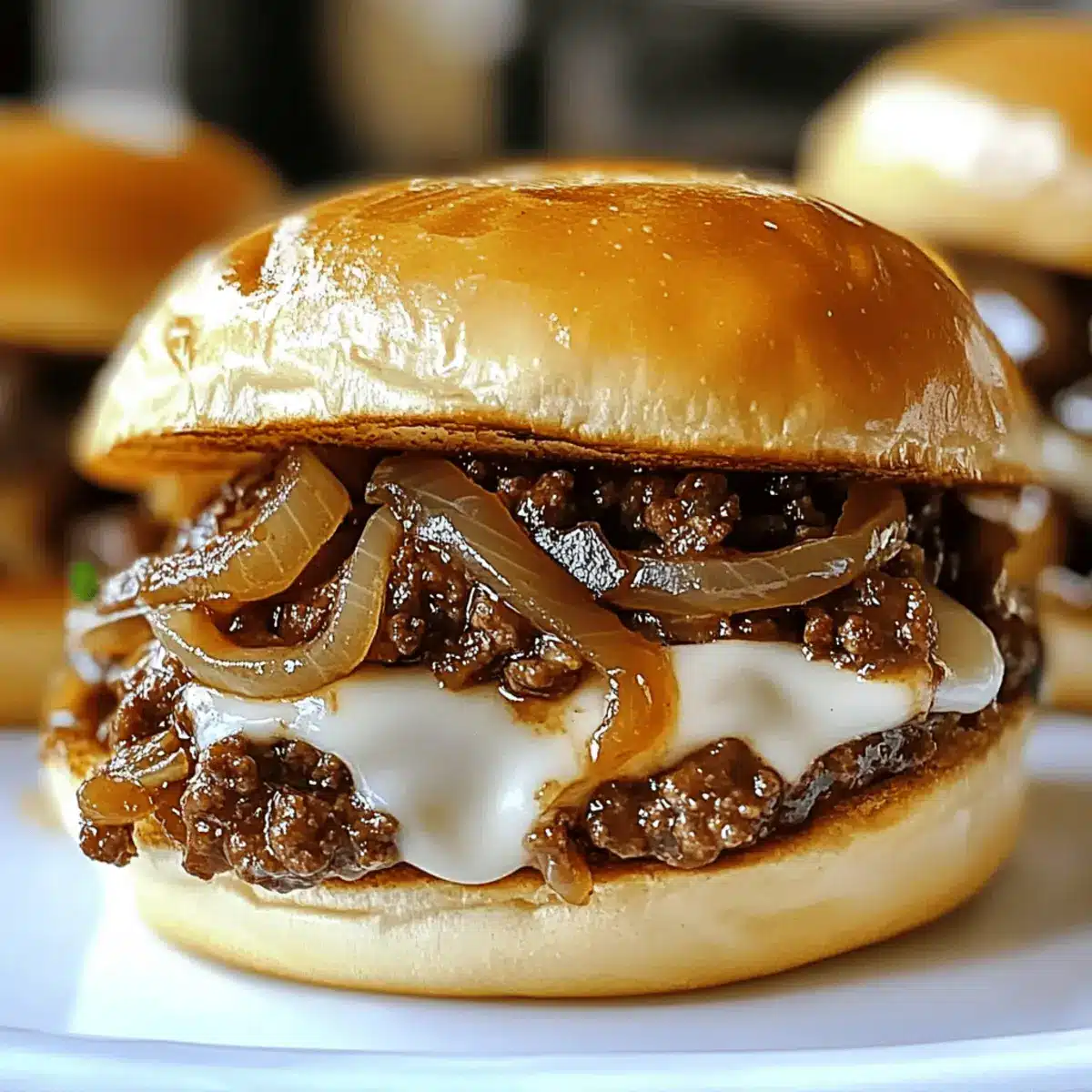 French Onion Beef Sloppy Joes