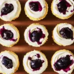 Mini Lemon Blueberry Cheesecakes