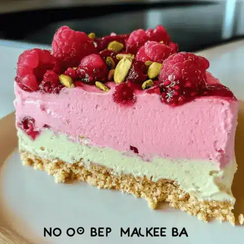 Raspberry Pistachio Mousse Cakes