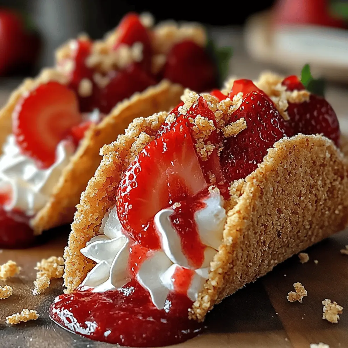 Strawberry Crunch Cheesecake Tacos