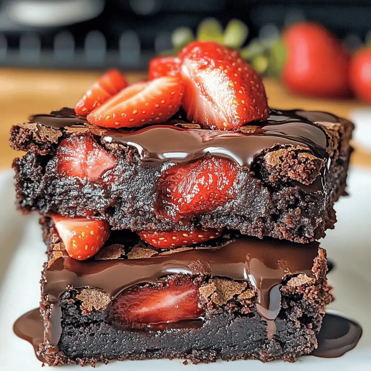 Irresistible Strawberry Brownies