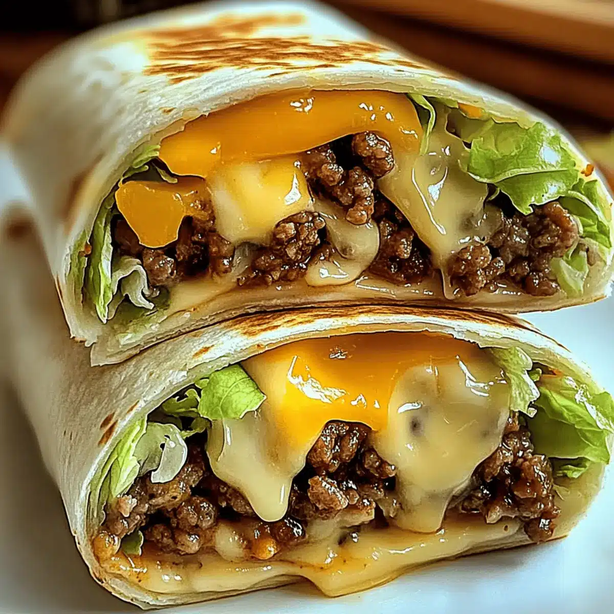Homemade Big Mac Wraps