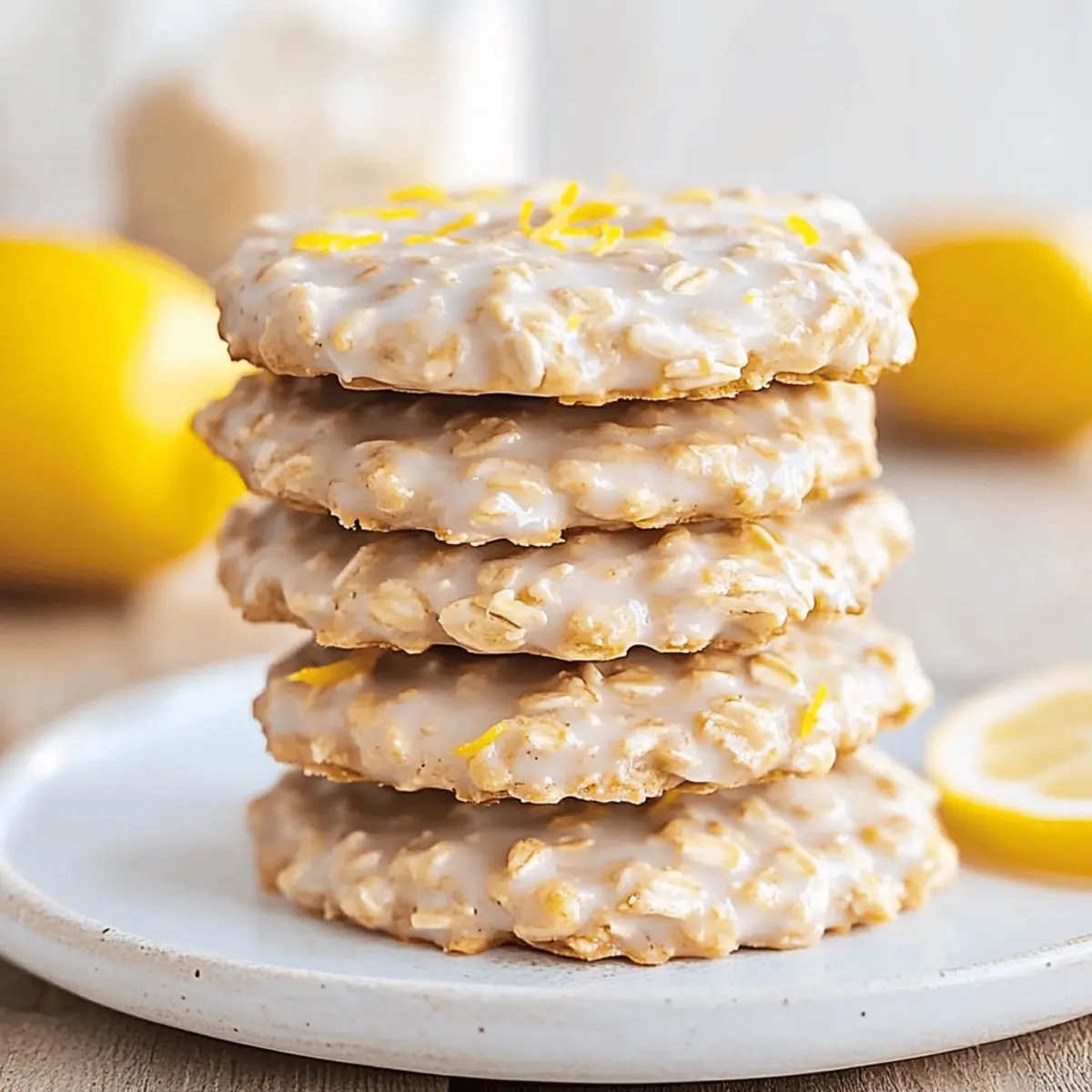 Lemon Oatmeal Cookies No-Bake Recipe