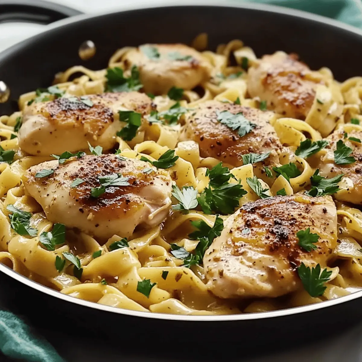 One-Pan Chicken with Buttered Noodles