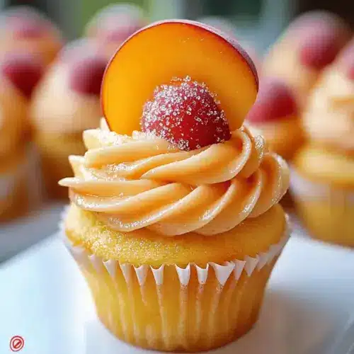 Peach Bellini Cupcakes