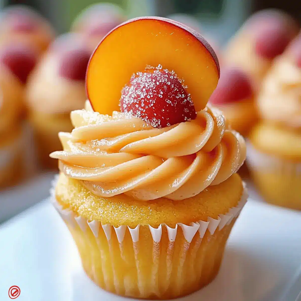 Peach Bellini Cupcakes
