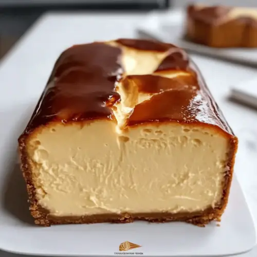 Burnt Basque Cheesecake in a Loaf Pan