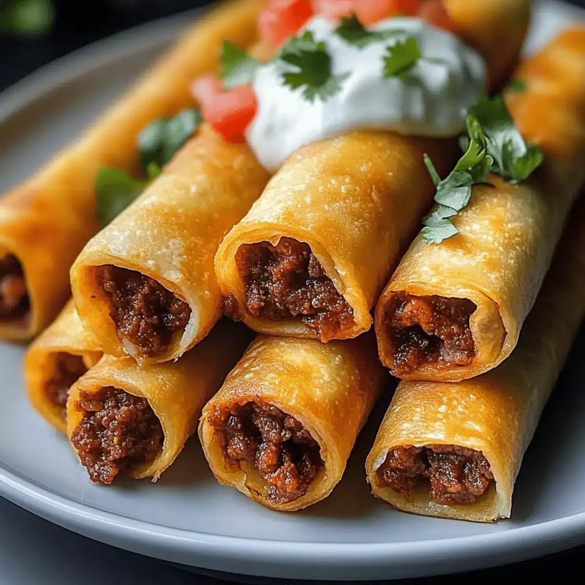 Crispy Beef Taquitos