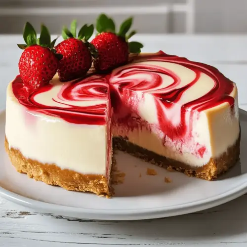 Strawberry Swirl Cheesecake Recipe