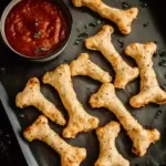 Cheesy Halloween Breadstick Bones