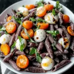 Halloween Caprese Pasta Salad