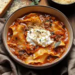Cozy Vegetarian Lasagna Soup