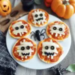 Mini Halloween Pizzas