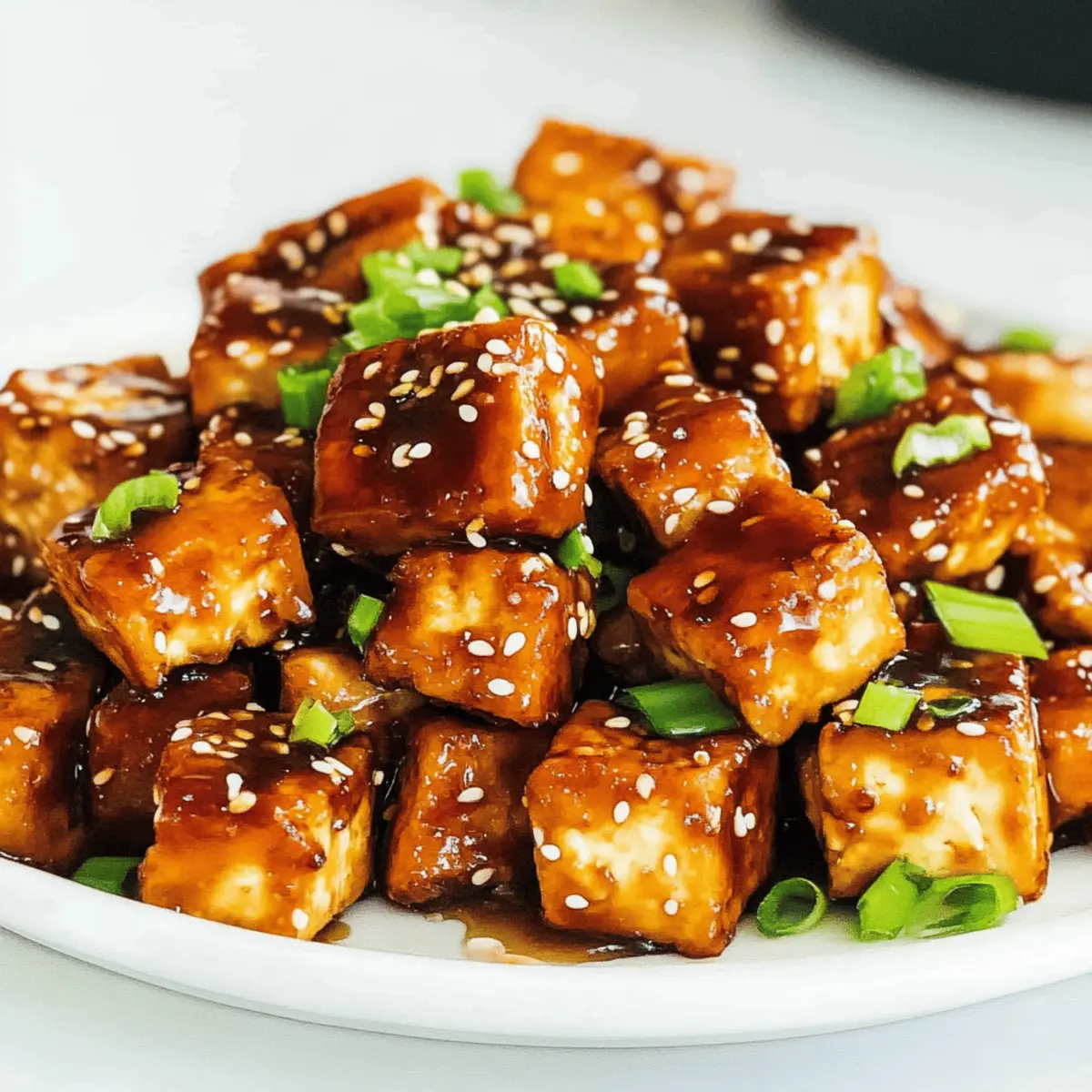Crispy Pan-Fried Garlic Tofu