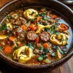 Autumn Tortellini Soup With Sausage