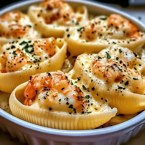 Creamy Seafood Stuffed Shells