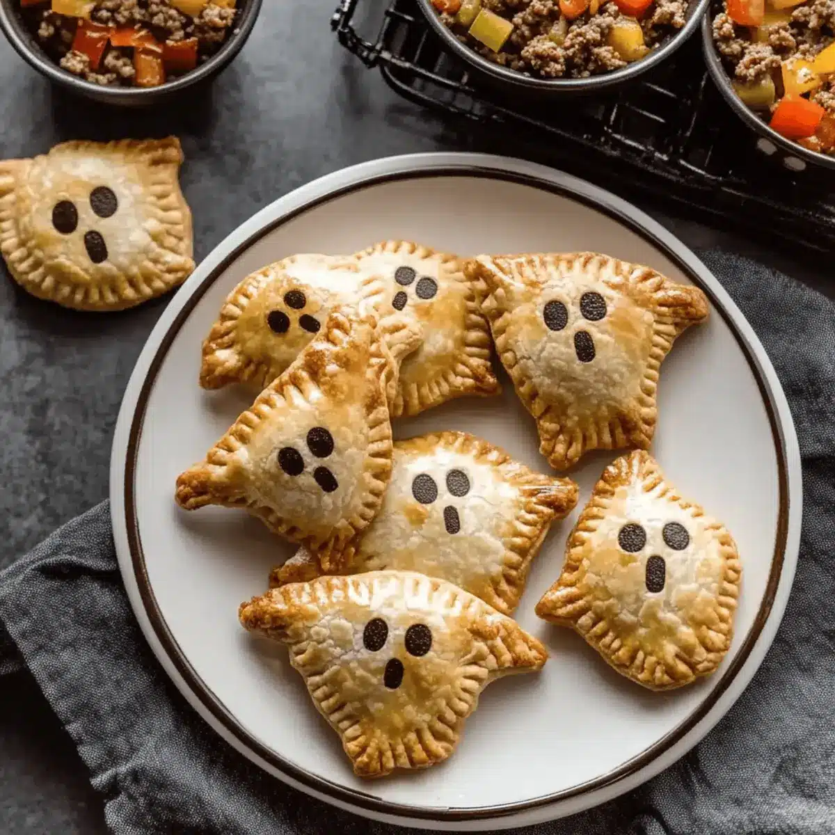 Ghost Mini Taco Pies
