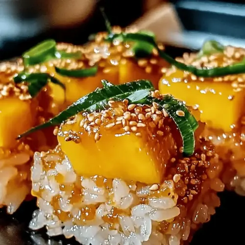 Mango Crispy Rice Sushi