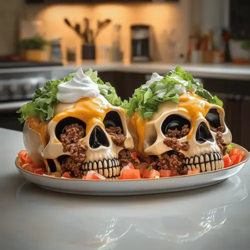 Monster Taco Skulls Appetizer