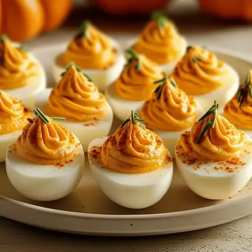 Pumpkin Patch Deviled Eggs