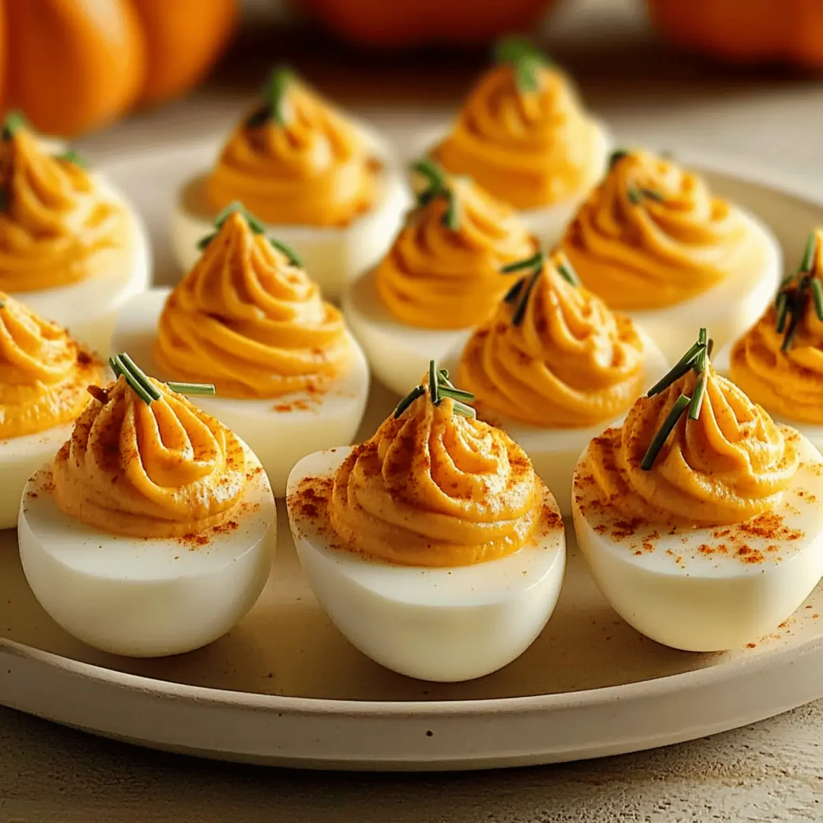Pumpkin Patch Deviled Eggs