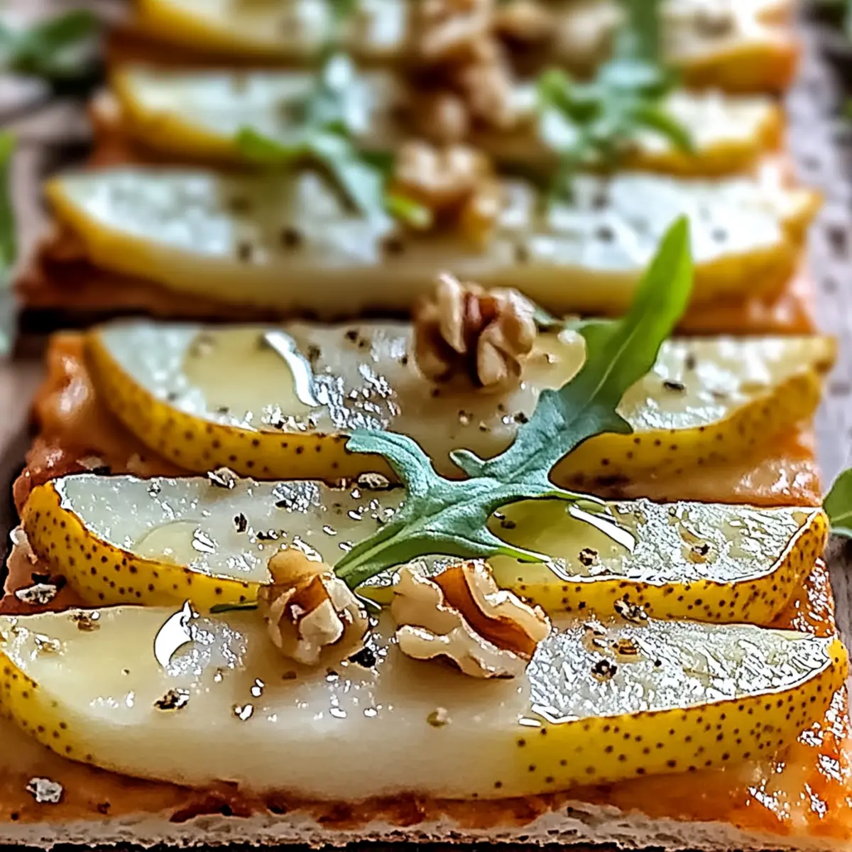 Cozy Pear & Gorgonzola Flatbread