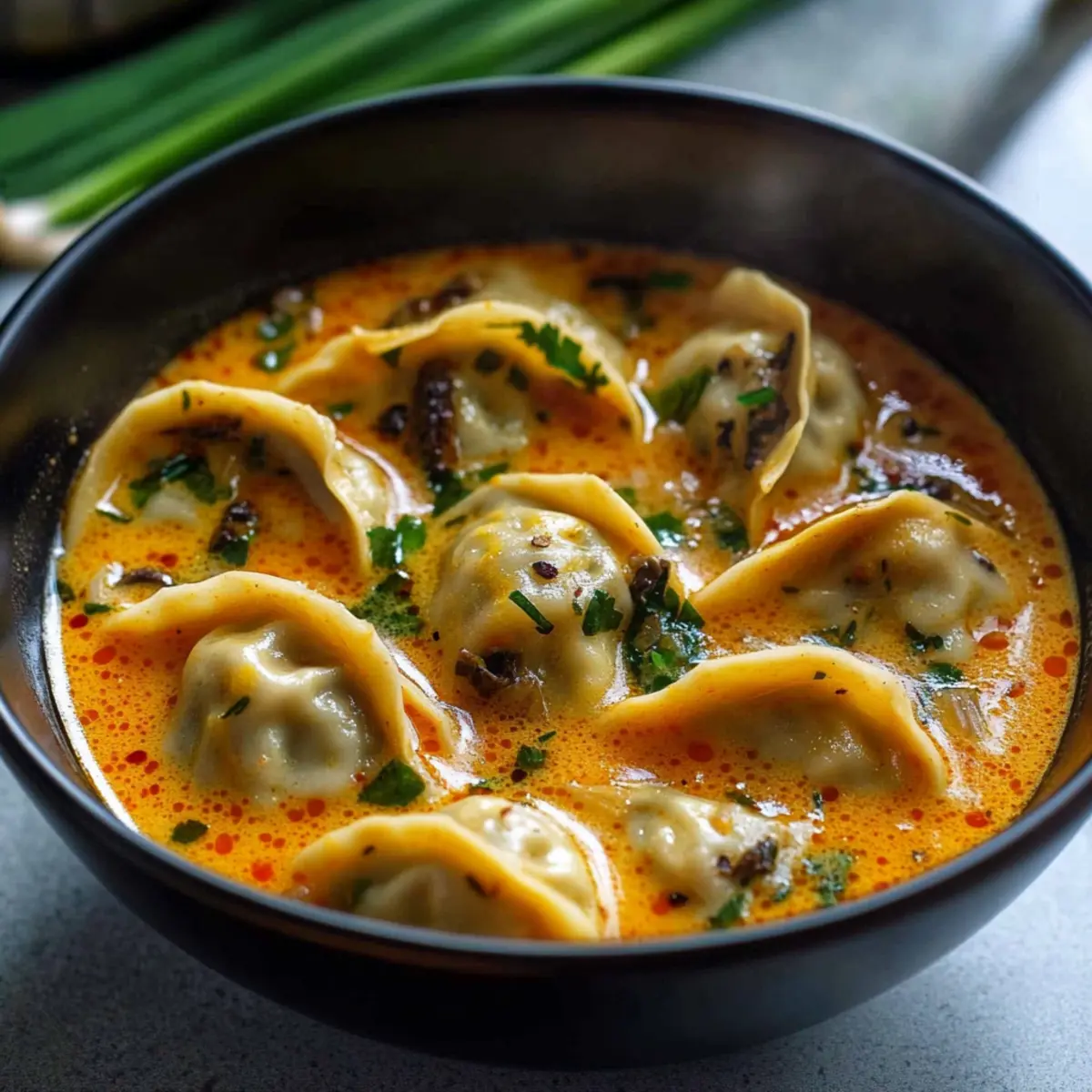 Coconut Curry Soup With Dumplings