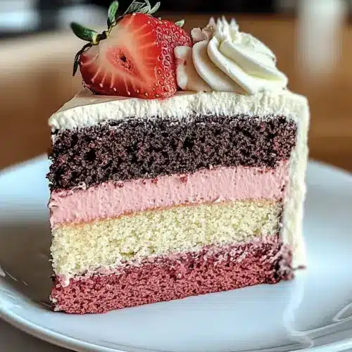 Neapolitan Cake Dessert