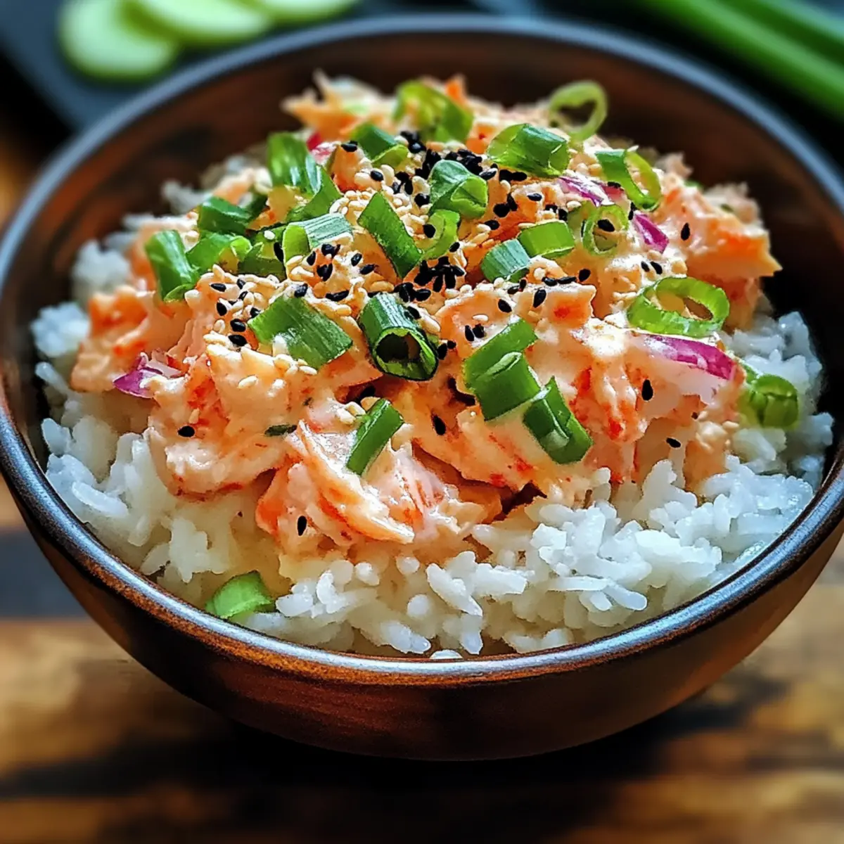Easy Spicy Crab Sushi Bowls