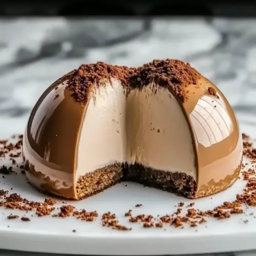 Gingerbread Latte Mousse Domes Dessert