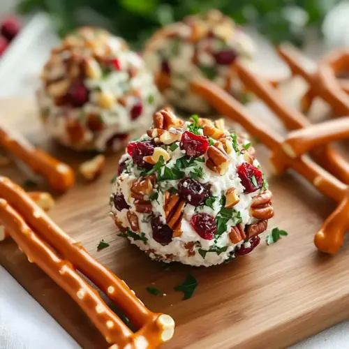 Festive Cranberry Pecan Cheese Ball
