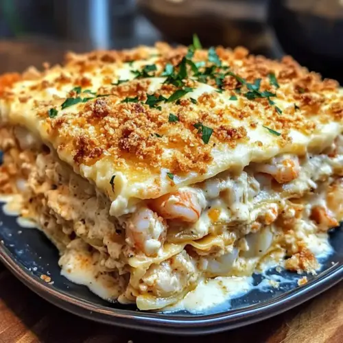 Easy Shrimp & Crab Lasagna Seafood