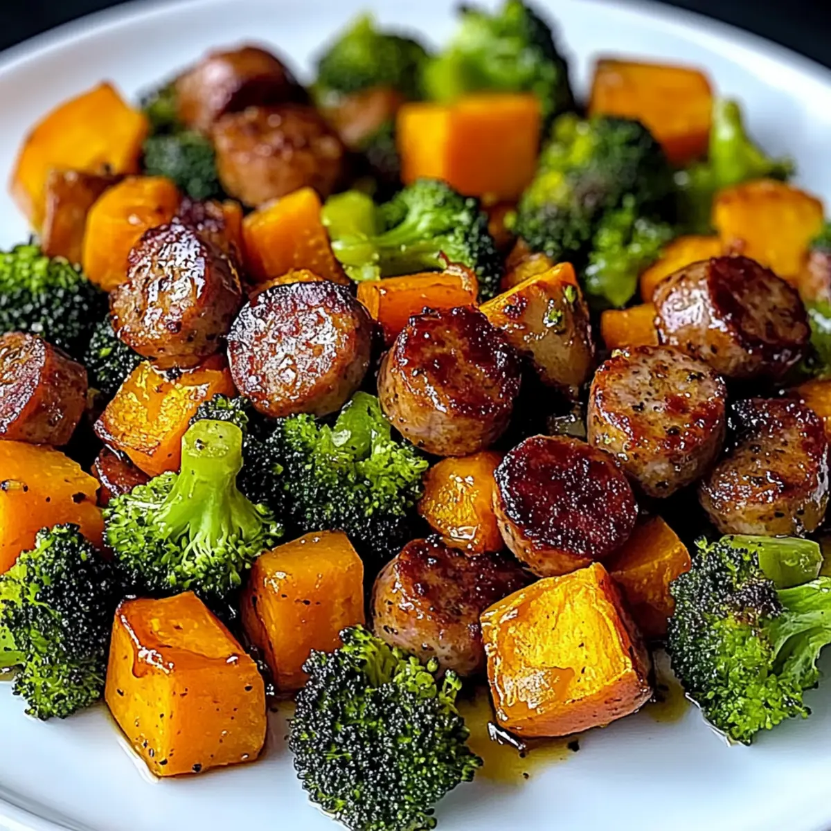 Easy Honey Garlic Sheet Pan Sausage & Veggies