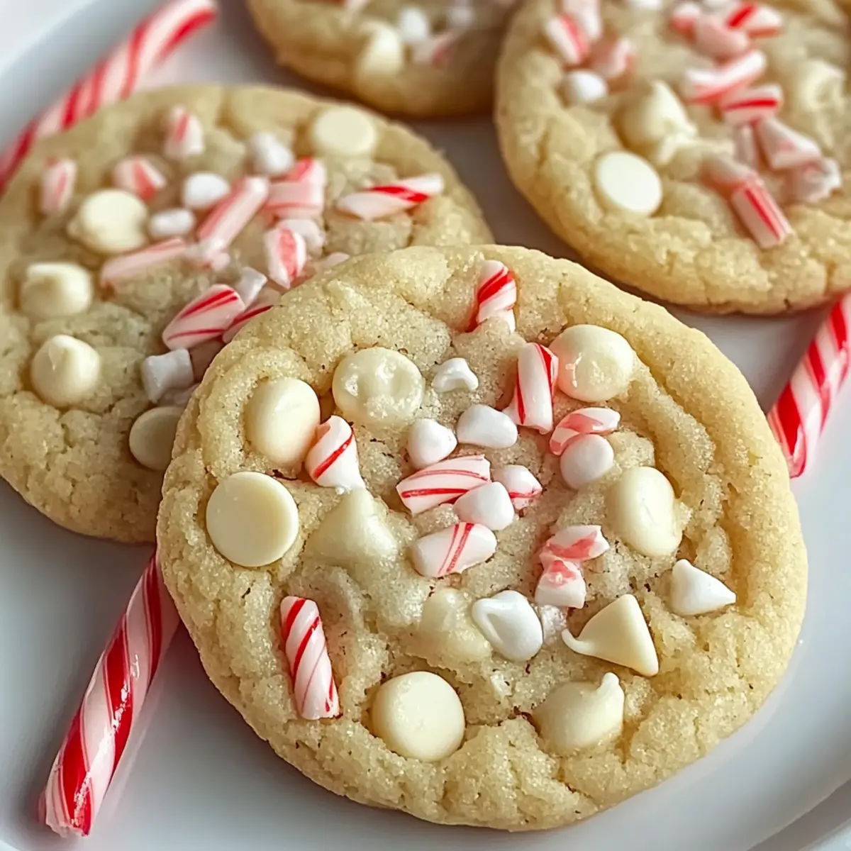White Chocolate Peppermint Cookies