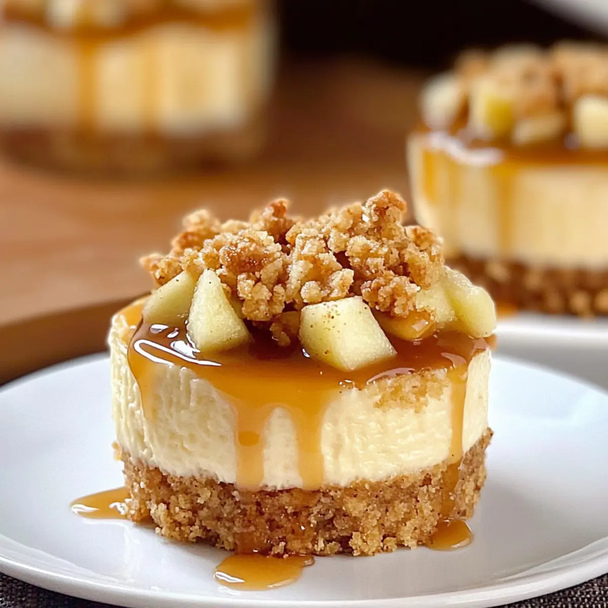 Caramel Apple Cheesecake Bites