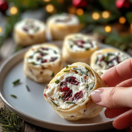 Christmas Cranberry Roll Ups