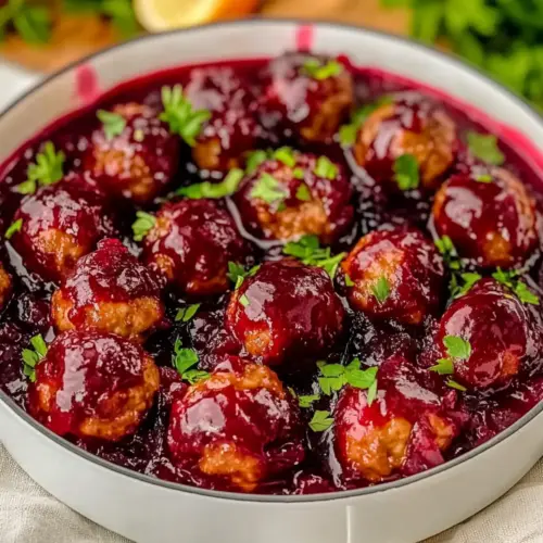 Quick Cranberry Meatballs