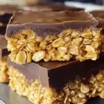 No-Bake Chocolate Peanut Butter Cornflake Squares