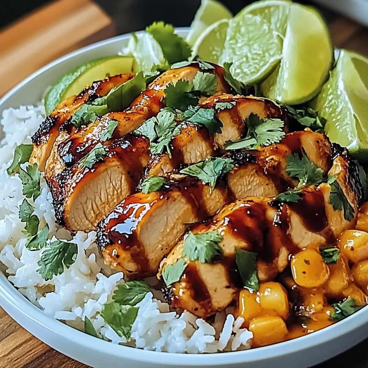 Spicy Maple Chicken & Coconut Rice