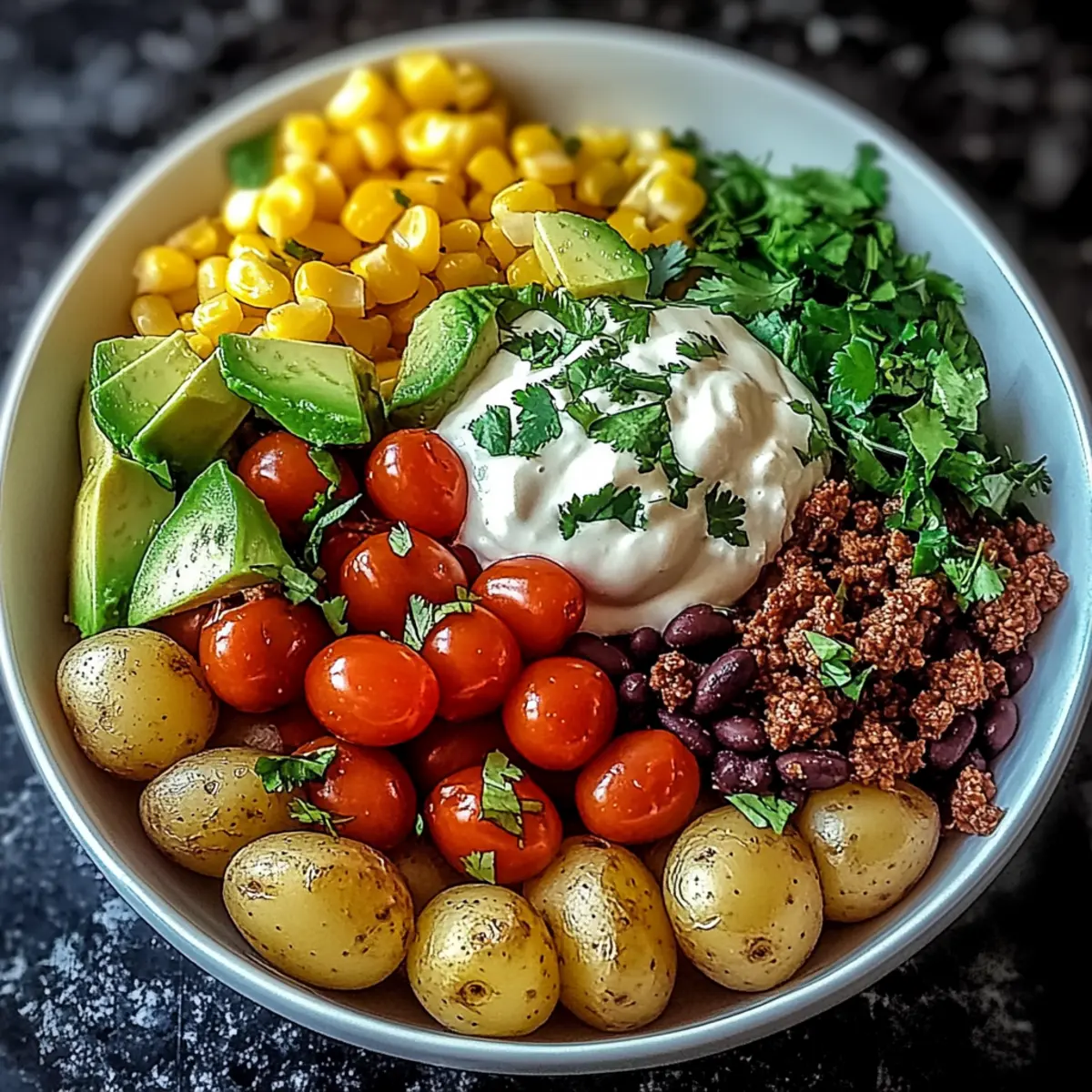 Loaded Potato Taco Bowl Dinner
