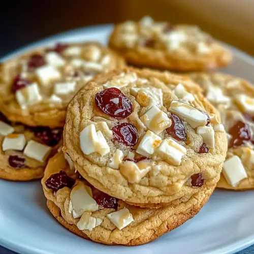 White Chocolate Cranberry Cookies Recipe