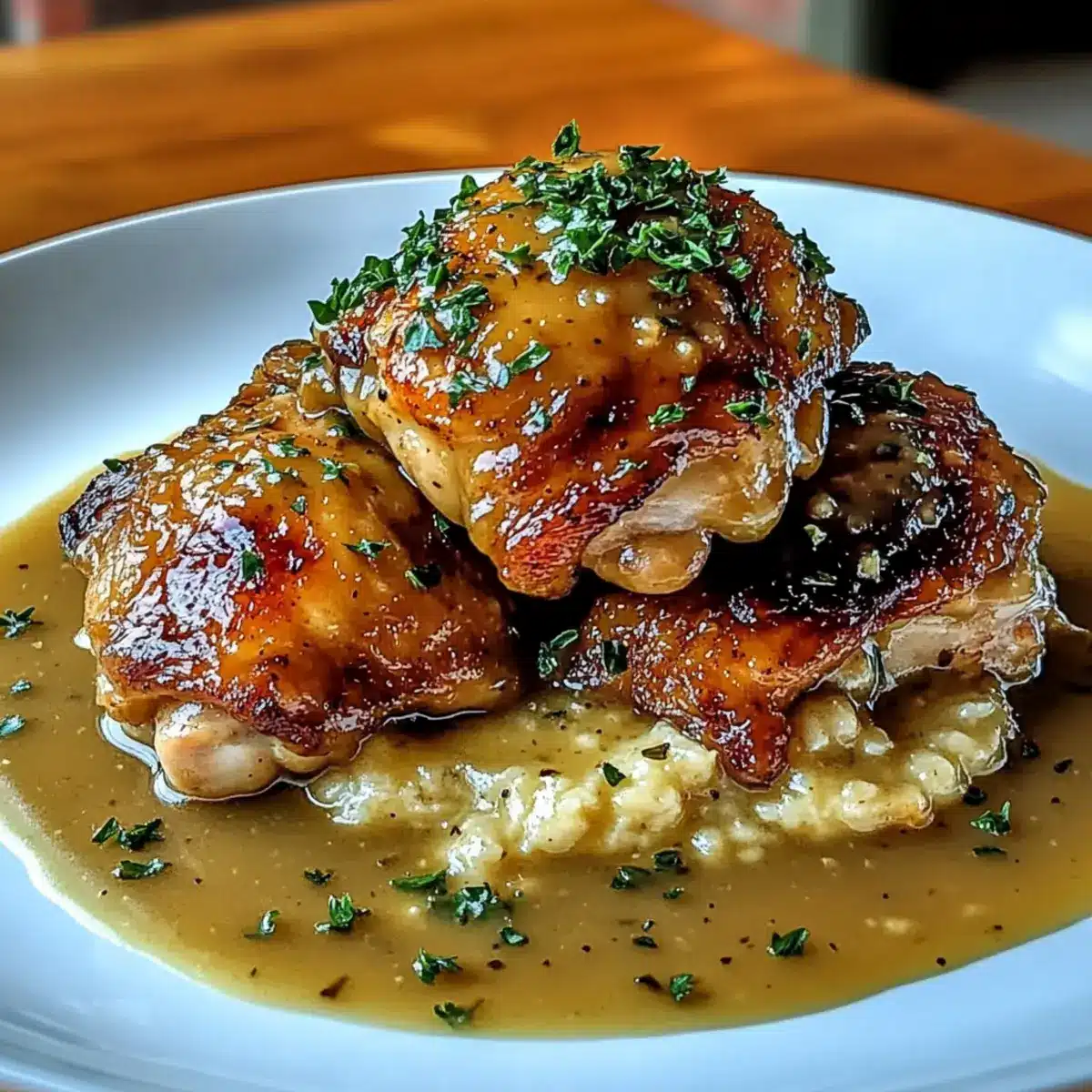 Smothered Chicken Thighs in Gravy