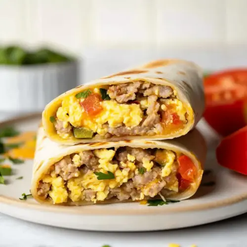 High Protein Breakfast Burritos
