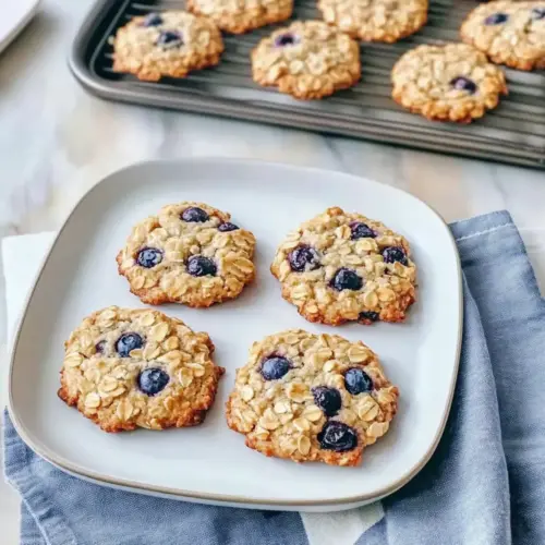 Chewy Blueberry Oatmeal Cookies