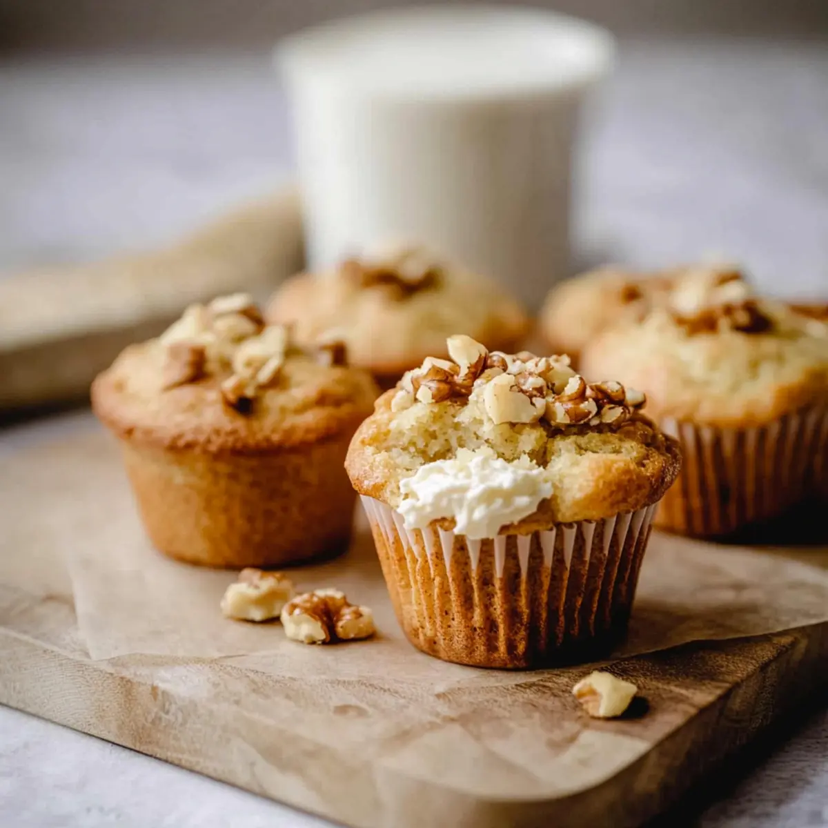Banana Cream Cheese Muffins