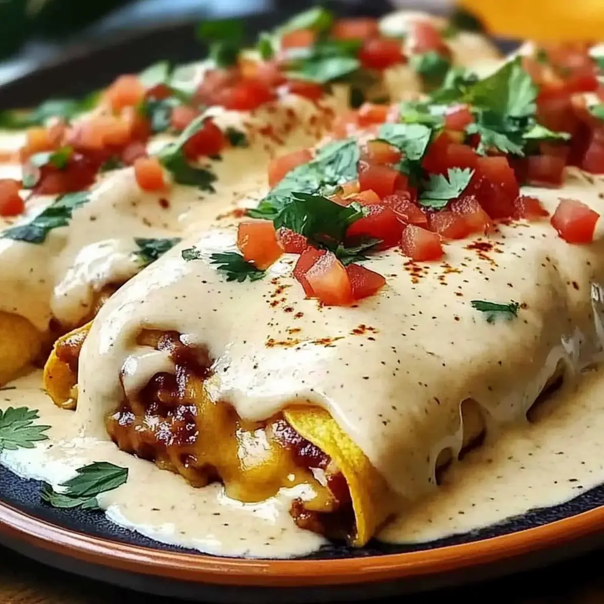 Jalapeño Popper Cheesy Chicken Enchiladas