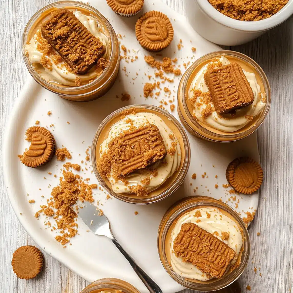 No-Bake Biscoff Cheesecake Cups