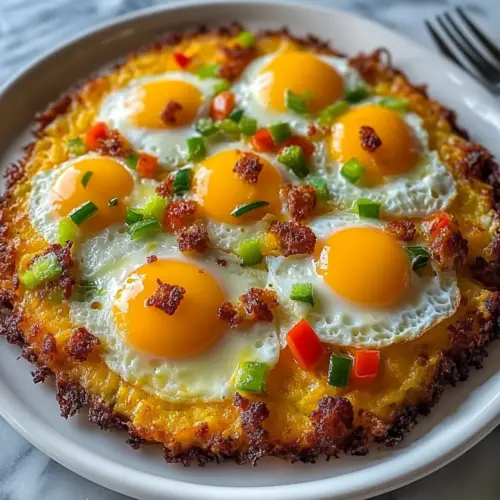 Breakfast Pizza Hash Brown Crust