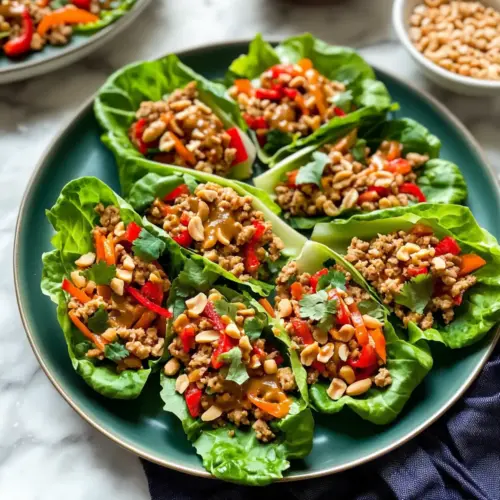 Thai Chicken Lettuce Wraps